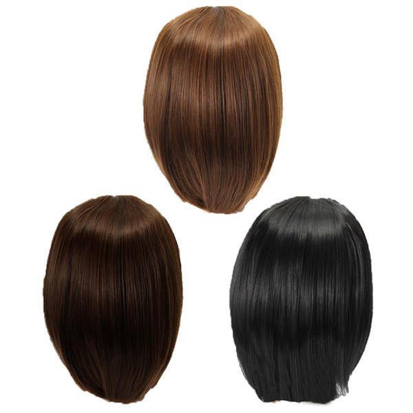 3 Colors Kanekalon Fiber Wig Charming Fluffy Straight Natural Hair Full Wigs Party Cute Cosplay - MRSLM