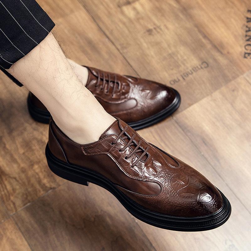 Korean Style Trendy Hair Stylist Leather Shoes - MRSLM