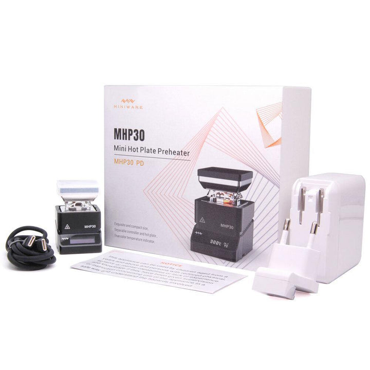 MHP30PD Mini OLED Hot Plate Preheater 60W 350℃ Soldering Station Preset Temperature with PD Power Supply for PCB SMD Heating - MRSLM
