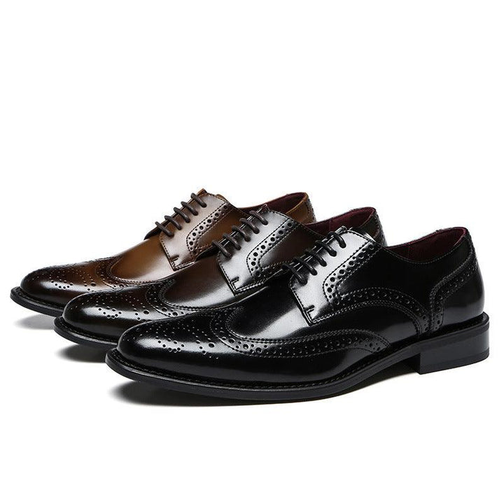 Genuine Leather Business Casual Dress British Style Leather Shoes - MRSLM