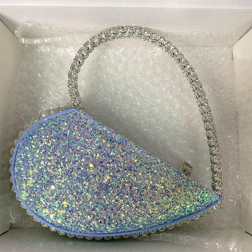 rhinestone heart evening clutch - MRSLM