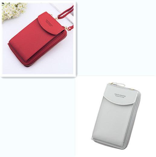Women's PU leather phone crossbody bag, view 13 - MRSLM