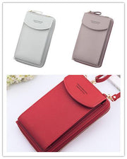 Women's PU leather phone crossbody bag, view 23 - MRSLM
