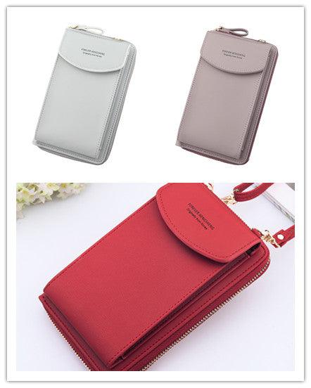 Women's PU leather phone crossbody bag, view 23 - MRSLM