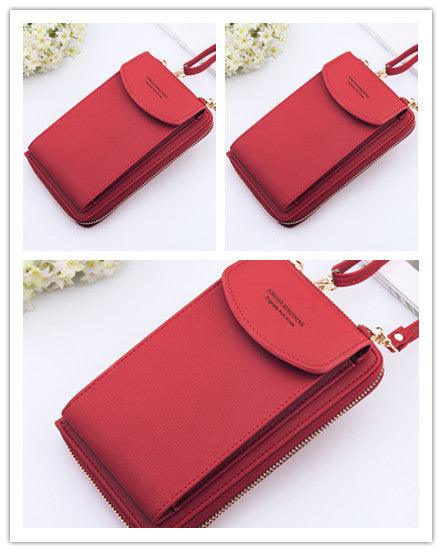 Women's PU leather phone crossbody bag, view 25 - MRSLM