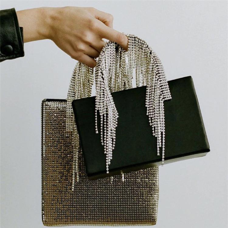 Tassel rhinestone chain handbag - MRSLM