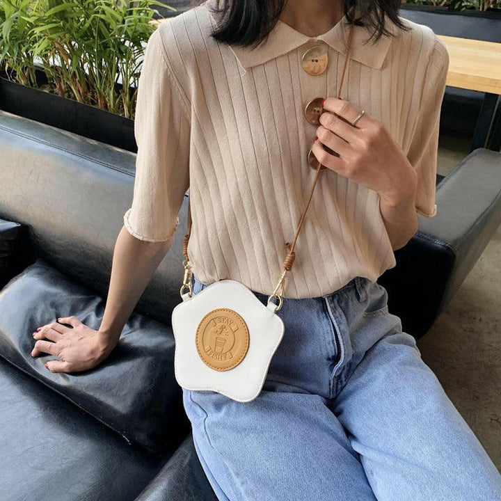 Personalized Creative Breakfast Bread Korean Fashion One-Shoulder Picture Bag - MRSLM