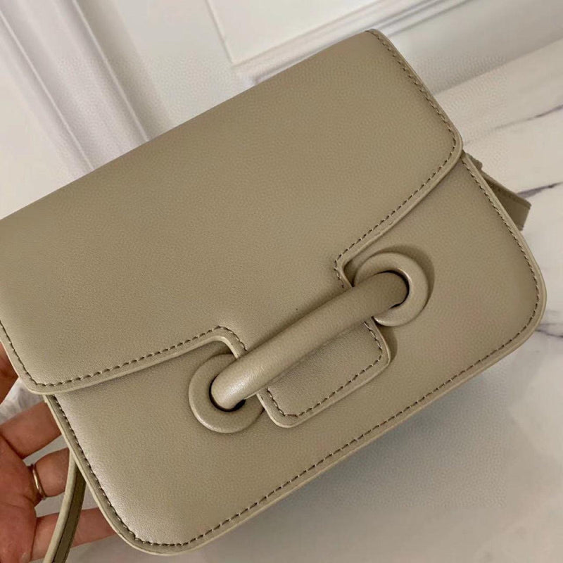 cowhide buckle small square bag, view 6 - MRSLM
