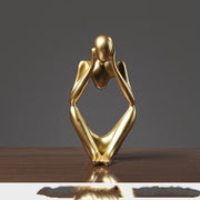 thinker resin figure, view 5 - MRSLM