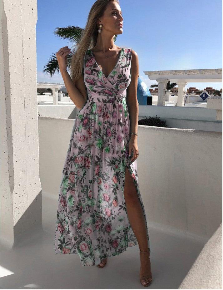Printed Chiffon Dress
