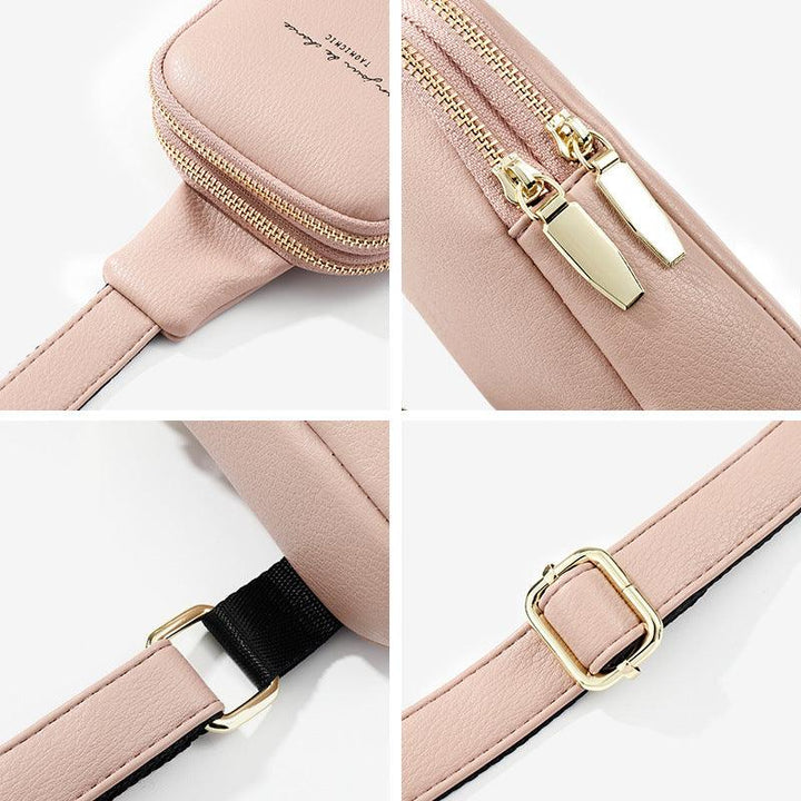 Fashion Women'S Bag Pu Diagonal Bag Trendy Ins Chest Bag - MRSLM