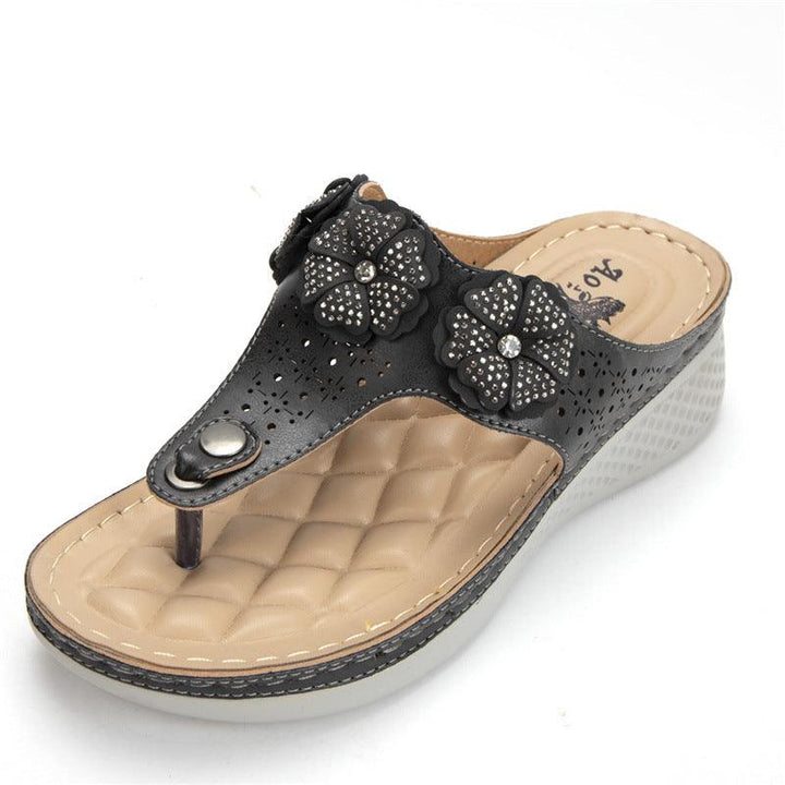 New Style Flat Bottom Ladies Flip Flops Foreign Trade Explosion Models Beach Sandals - MRSLM