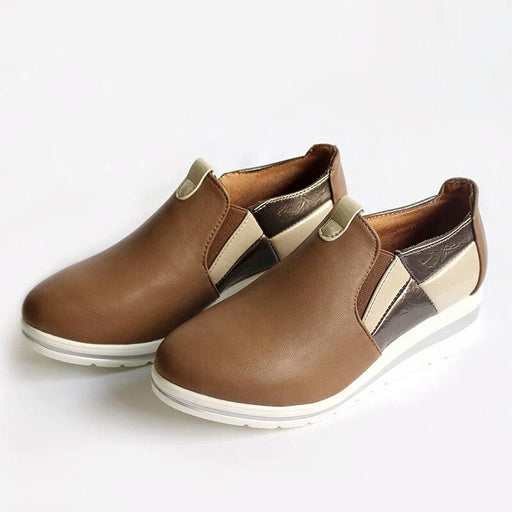 women's wedge heel platform loafers - MRSLM