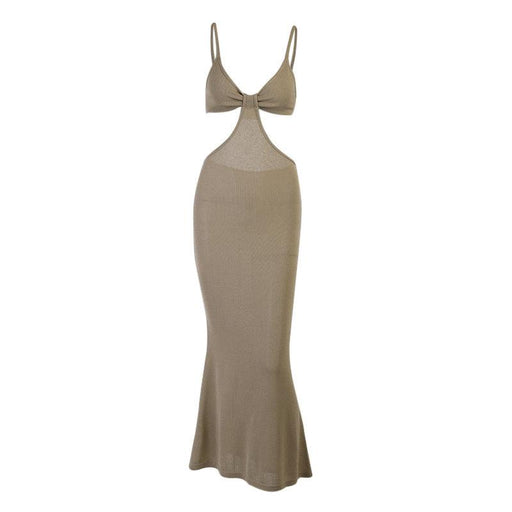 Women's halter long dress, view 6 - MRSLM