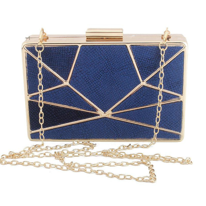 Fashion Trend Elegant Atmosphere Lady Solid Color Flannel Dinner Bag - MRSLM