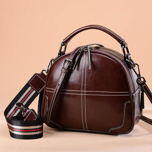 simple portable leather handbag, view 6 - MRSLM