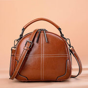 simple portable leather handbag, view 3 - MRSLM