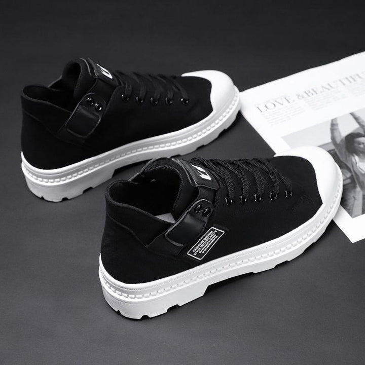 New Breathable Men'S High-Top Canvas Shoes - MRSLM