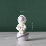 Astronaut resin ornament, view 3 - MRSLM