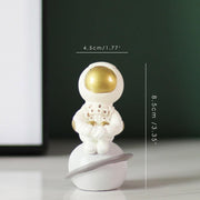 Astronaut resin ornament, view 2 - MRSLM