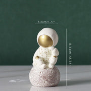 Astronaut resin ornament, view 6 - MRSLM