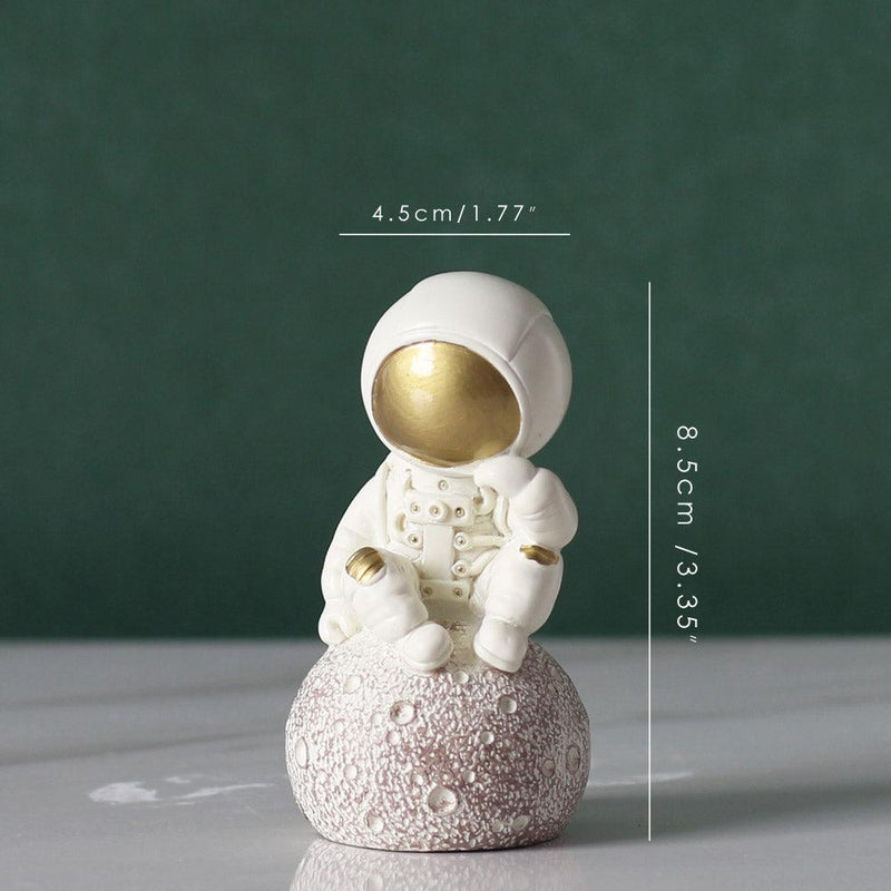 Astronaut resin ornament, view 6 - MRSLM