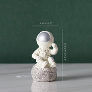 Astronaut resin ornament, view 4 - MRSLM