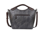 New Three-dimensional Embossed Rose Flower Head Layer Cowhide Handbags - MRSLM