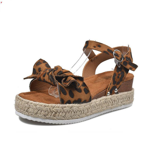 women's hemp rope sandals with bow, view 5 - MRSLM