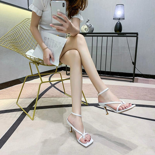 square toe heeled sandals - MRSLM