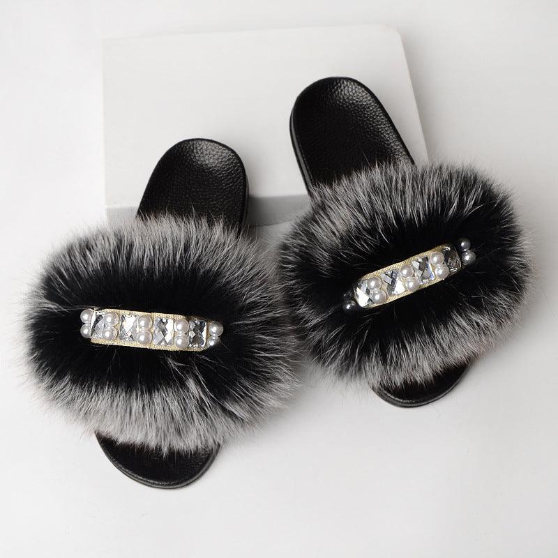 Simple fur slippers - MRSLM