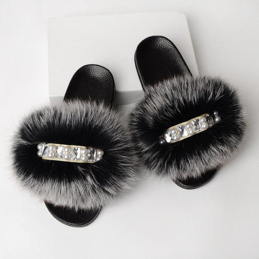Simple fur slippers - MRSLM