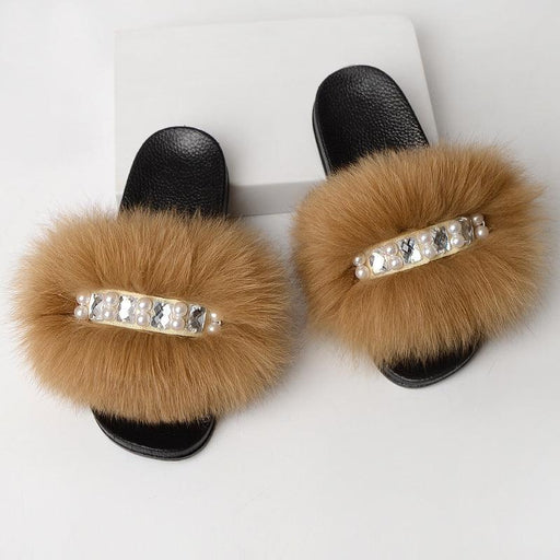 Simple fur slippers, view 8 - MRSLM