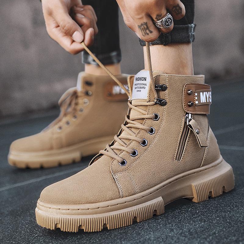 Men's retro high-top tooling boots, view 4 - MRSLM
