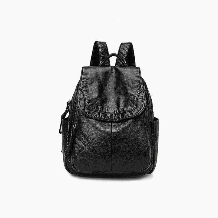 Casual Soft Leather Ladies Small Backpack - MRSLM