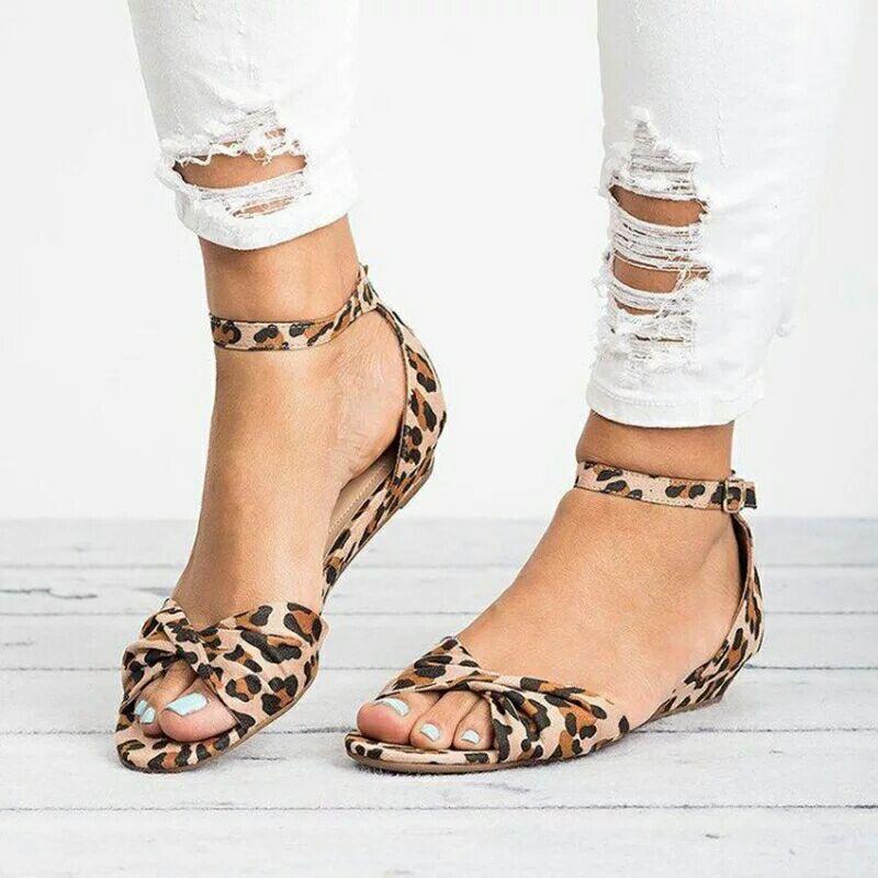 Women's buckle suede sandals - MRSLM