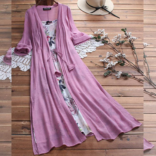 Casual long skirt two-piece set - MRSLM