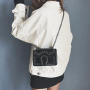 chain crossbody shoulder bag, view 8 - MRSLM