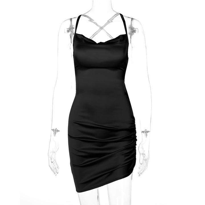 Women's Sleeveless Satin Dress