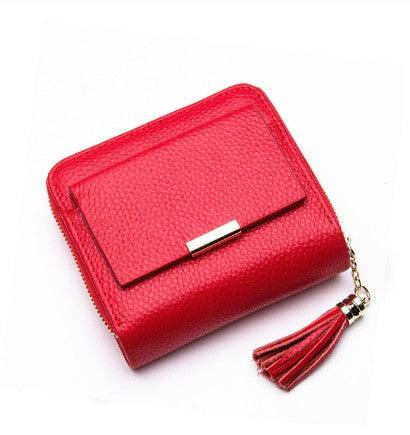 Short wallet high-end purse with lychee grain buck - MRSLM