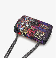graffiti alphabet rhombus chain bag, view 7 - MRSLM