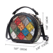 mini retro cowhide shoulder bag, view 2 - MRSLM
