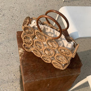 hollow woven paper rope bag, view 12 - MRSLM