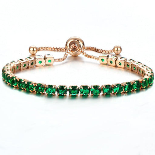 inlaid zircon push-pull bracelet - MRSLM