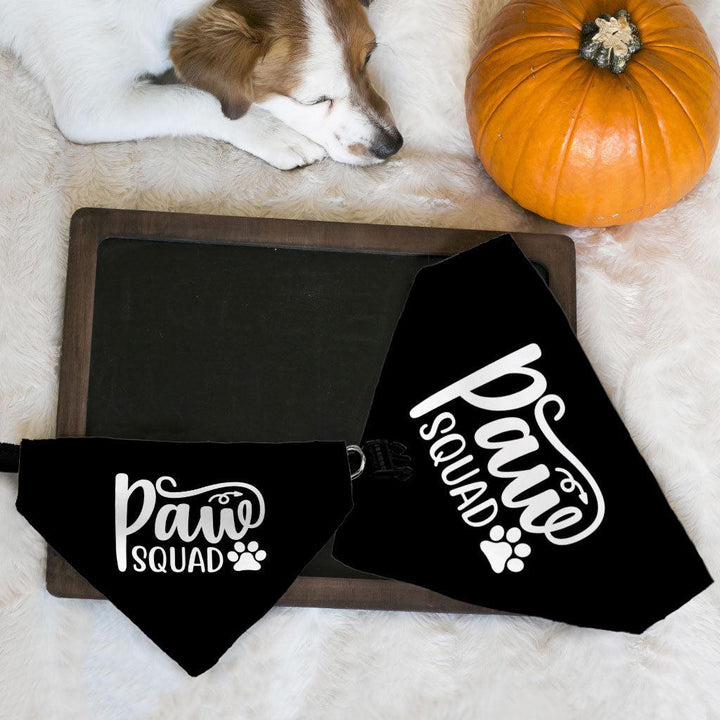 Paw Squad Pet Bandana Collar - Graphic Scarf Collar - Unique Dog Bandana - MRSLM