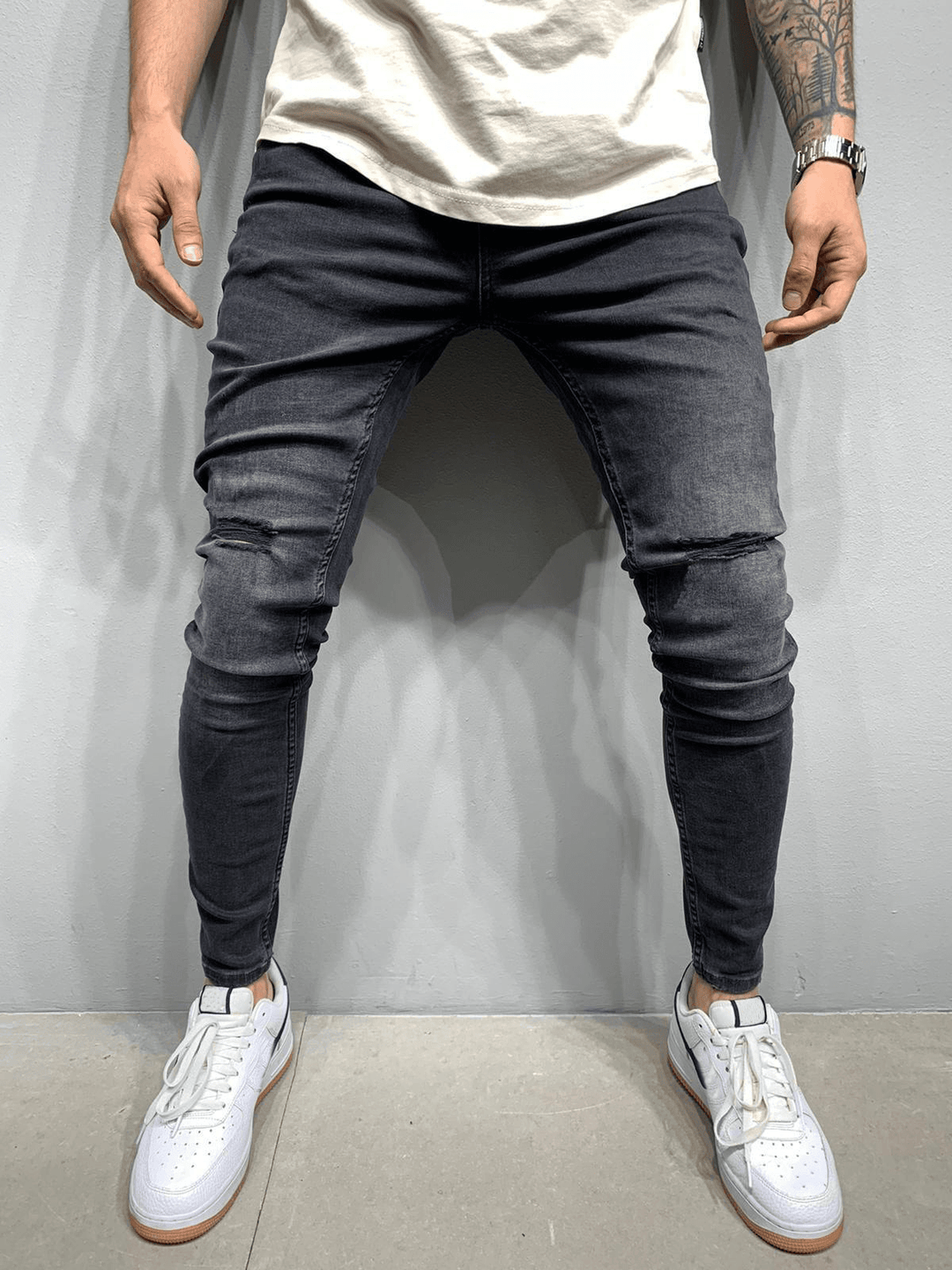 Men'S Fashion Stretch Stiletto Jeans - MRSLM