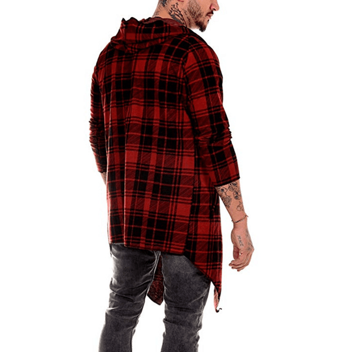 Men'S Casual Plaid Color Matching Men'S Casual Sweater - MRSLM