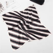 color block striped small square scarf - MRSLM