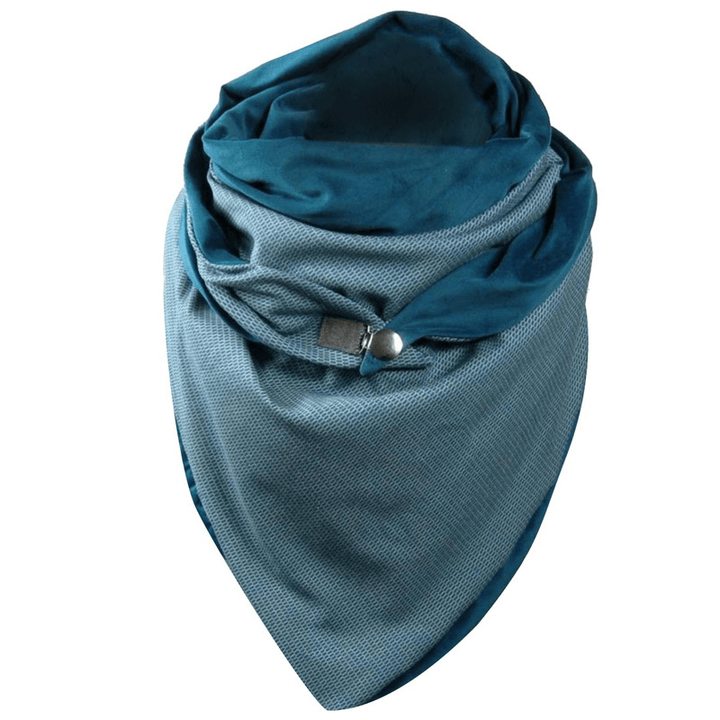 Padded Warm Shawl Printed Bib Scarf - MRSLM