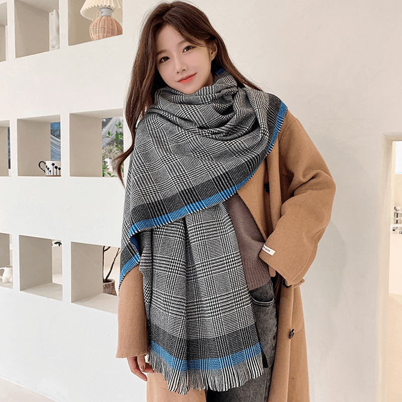 Thickened Cashmere Thermal Shawl Dual-Use Scarf - MRSLM